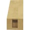 Ekena Millwork 3-inch W x 6-inch D x 6-inch H Burlington Rough Cedar Woodgrain TimberThane Knee Brace, Primed BRCUR03X06X06BURRCPR - alternate 4